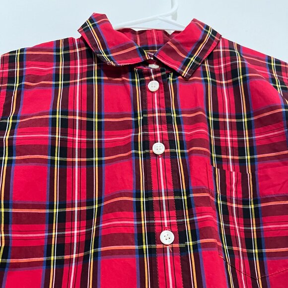 J.Crew Factory Plaid Cotton Shirt XS - Picture 3 of 7